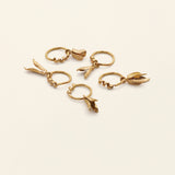 MULLL MINIHOOP W. PENDANT- 18k gold