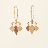 PERSIAN FAIRY TALE EARRINGS - gold-plated silver