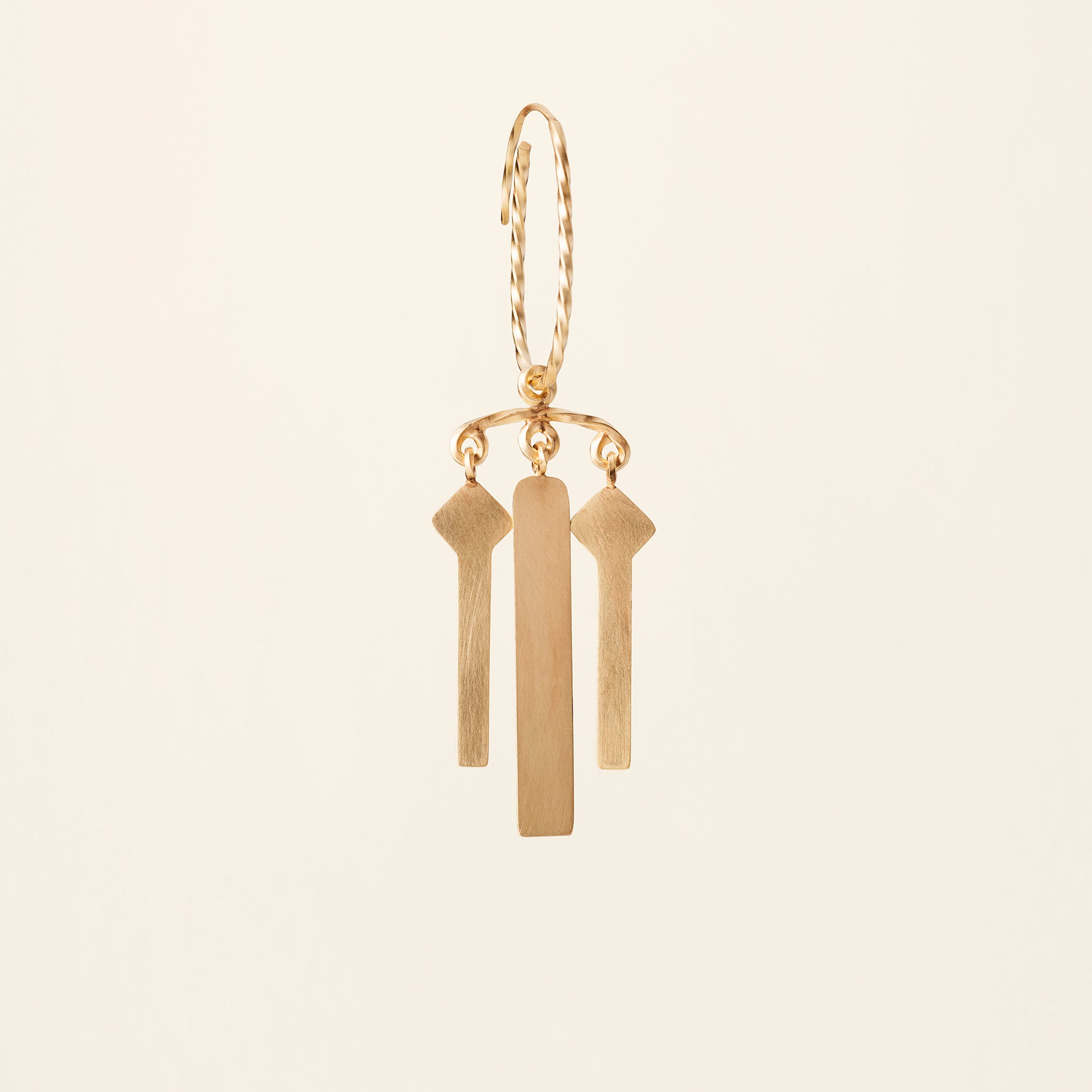 PERSIAN TALE ØRERINGE- forgyldt sølv