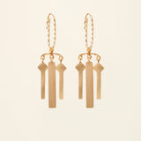 PERSIAN TALE EARRINGS - 18K gold plated silver