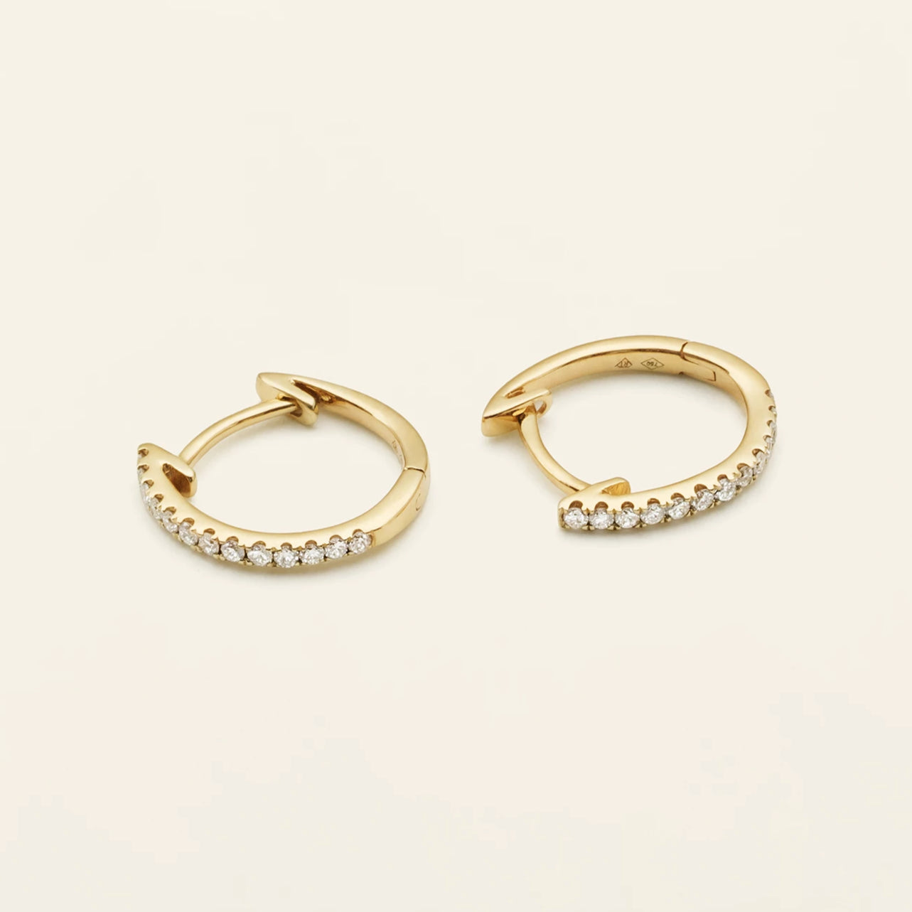 diamant hoops 18k guld marlene juhl jørgensen