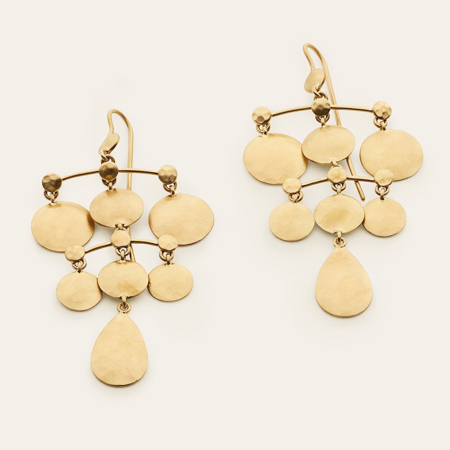 disk øreringe forgyldt sølv marlene juhl jørgensen