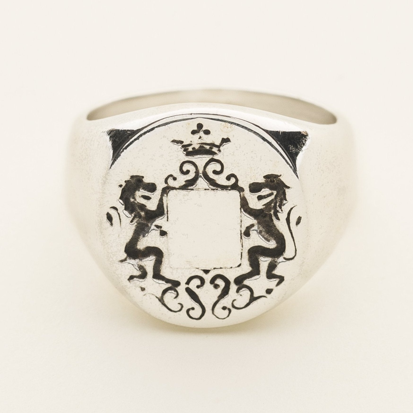 LION SIGNETRING - sølv