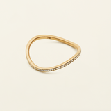 flow wave alliancering med diamanter 18k guld marlene juhl jørgensen