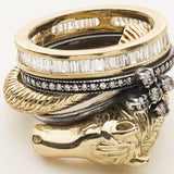 HORSE RING - gold-plated silver