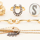 HORSE RING - gold-plated silver