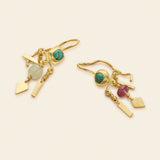 JODHPUR- single earring in 18K gold-plated silver