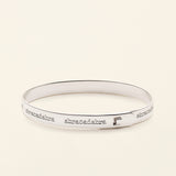 ABRACADABRA - silver click bracelet with quote