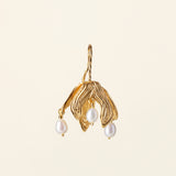 GRIET EARRING WITH PEARLS - 18k gold-plated silver