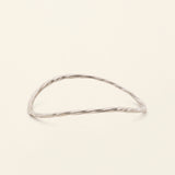 THIN FLOW WAVE BANGLE - silver