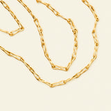 Flow Mary Necklace - Goldplated Silver