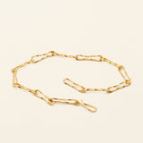 FLOW THIN BRACELET - gold-plated silver 