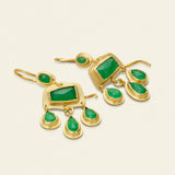 AVENTURIN EARRING-18K forgyldt sølv