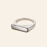 BAQUETTE RING - silver