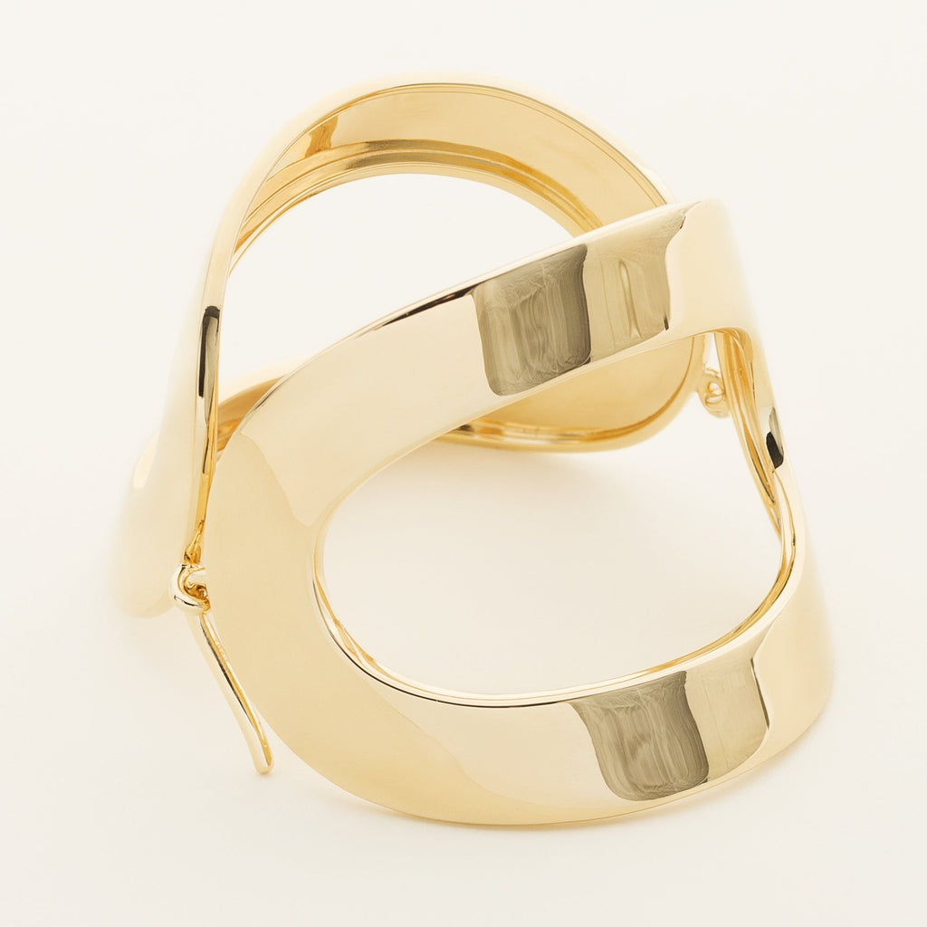 CIRCLE BRACELET - gold plated silver