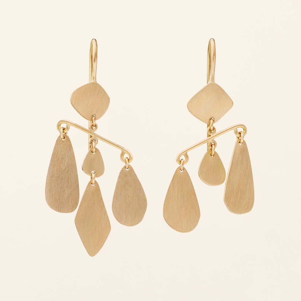 MOBILE EARRINGS - gold plated silver