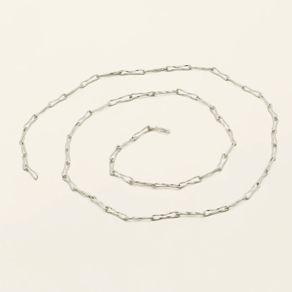 FLOW THIN NECKLACE - silver