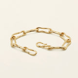 FLOW MEDIUM BRACELET - gold-plated silver