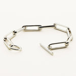 LARGE LINK ARMBÅND - sølv