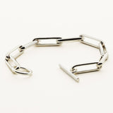 LARGE LINK ARMBÅND - sølv