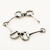 KRAFTIGT HORSEBITE ARMBÅND - sølv